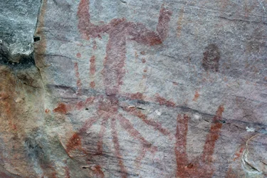 Pictografie, Faical, San Ignacio, Cajamarca, Peru, 2015
