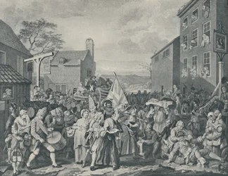 De mars van de wachters naar Schotland, 1745, 1920
