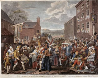 De Mars van de Garde naar Schotland in het jaar 1745