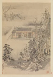 Drinken in de bamboetuin, 1773.
