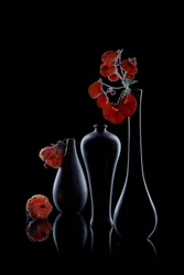 Elegante donkere bloemen