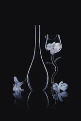 Elegante glazen orchideeën