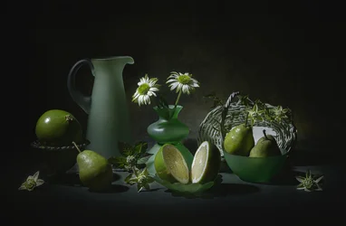 Elegant groen stilleven