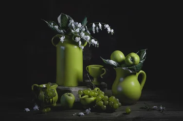 Elegant groen stilleven
