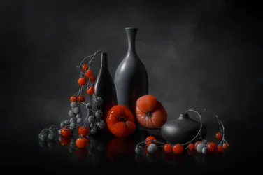 Sfeervol stilleven met tomaten