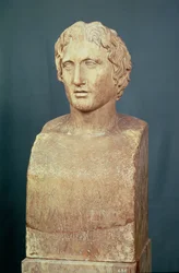 Portretbuste van Alexander de Grote, bekend als de Azara herm