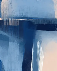 Diepblauwe abstractie