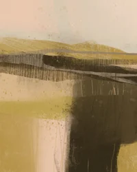 Rustgevend gelaagd landschap