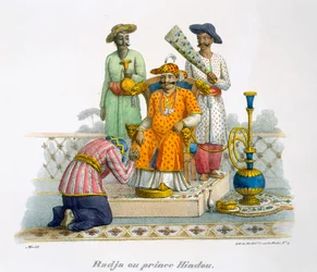 Een raja, of hindoeïstische prins, 1827-35