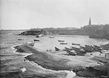 Cullercoats Bay, Tynemouth, ca. 1896