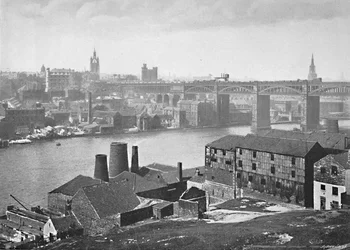 Newcastle-on-Tyne, vanaf de Rabbit Banks