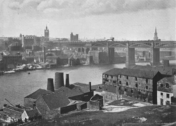 Newcastle-on-Tyne, vanaf de Rabbit Banks