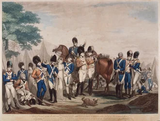 Soldaten van het Loyal Associated and Volunteer Corps van de City of Westminster