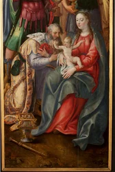 Aanbidding der Wijzen, drieluik, rechter paneel (detail)