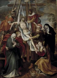 Afdaling,16e eeuw (olieverf op doek)