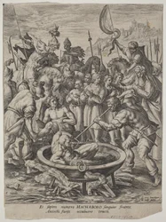 De zeven Makkabese broers gedood door Antiochus
