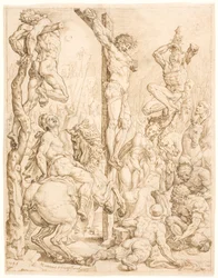 Christus aan het kruis, tussen de dieven