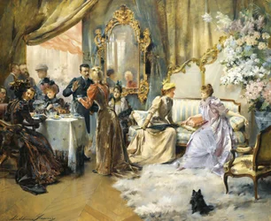 Le Gouter Au Salon Du Peintre