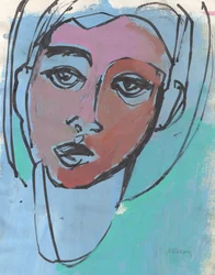 Schetsboek 21, 2024 (temperaverf, inkt op papier)