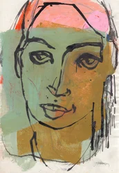 Schetsboek 25, 2025 (tempera, inkt op papier)