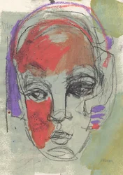 Schetsboek 27, 2025 (tempera, pastel, inkt, potlood op papier)