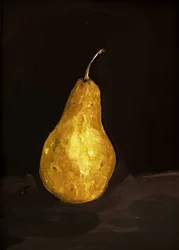 Stilleven met gouden peer