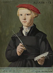 Portret van een jonge schooljongen
