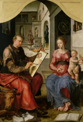 St. Lucas schildert de Maagd, ca. 1545
