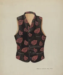 Geborduurde Fluwelen Vest