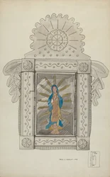 Tin Nicho met Guadalupe Bulto