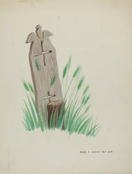 Houten Grafmarkeerder, c. 1937