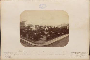 Campo das Princezas in Pernambuco met het theater, de provinciale vergadering, het gymnasium en het presidentieel paleis
