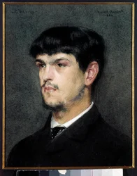 Portret van de Franse componist Claude Debussy (1862-1918)