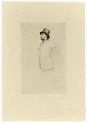 Edgar Degas, staand