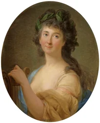 Portret van Catherine Gattai Tomatis als muze