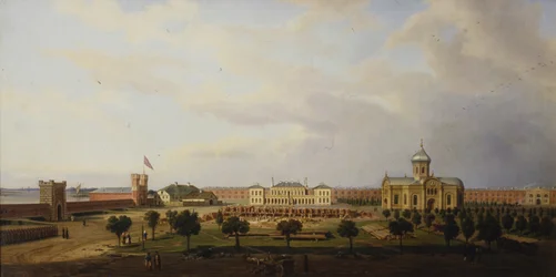 Binnenaanzicht van de Ivangorod-vesting, 1846