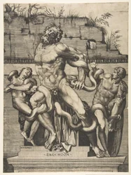 Laocoön en zijn zonen aangevallen door slangen, ca. 1515-27