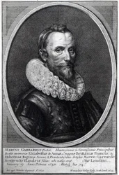 Zelfportret, gegraveerd door Wenceslaus Hollar