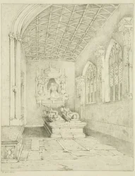 Monument in het zuidelijke schip van St. Mark