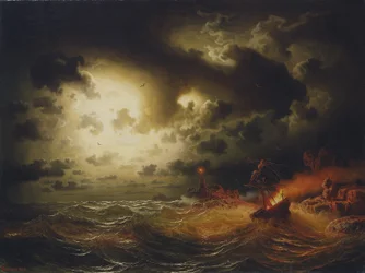 Brandende Stoomboot