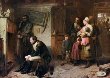 Op de weg van Waterloo naar Parijs, 1863, 1912