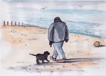 De hond uitlaten