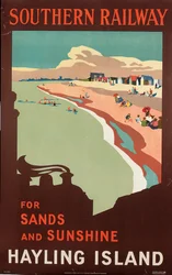 Hayling Island, poster voor Southern Railway