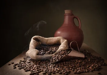 Aromatische koffiebonen