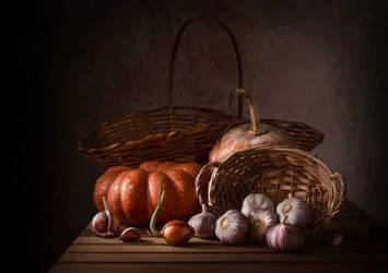Donker herfststilleven