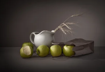Natuurlijke appels en tarwe