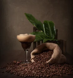 Stilleven met rijke koffie