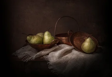 Rustieke koperen peren