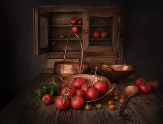 Rustieke koperen tomaten