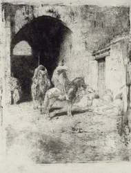 Casbah bewaker in Tetouan